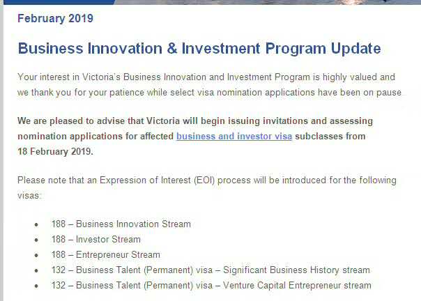 移民局官網(wǎng)截圖 移民澳洲